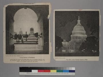 Two clippings of the United States Capitol Building