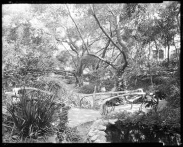 Garden scene, Oaklawn Drive, South Pasadena. 1927