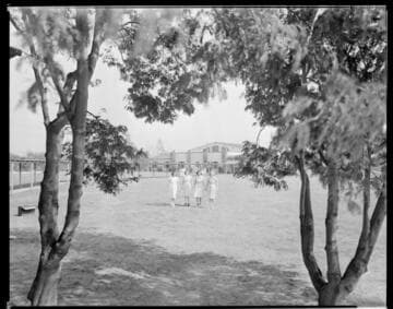 School yard, Polytechnic Elementary School, 1030 East California, Pasadena. May 7, 1939
