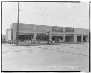 Colin Stewart store and market building, 1720 East Colorado, Pasadena.  1926