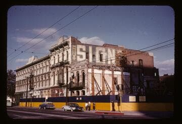 Plaza buildings being restored