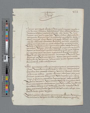 Felipe II, King of Spain, letter to Pedro de la Gasca, Bishop