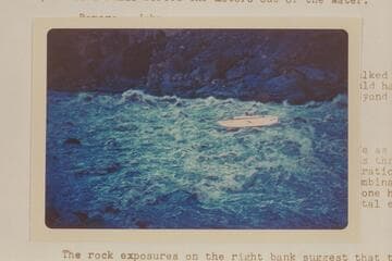 The "Rapid Eater" of the Don Smith-Anchor Boat party attempting an up run of Vulcan Rapid