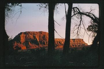 East end of mesa, left bank, Halls Creek from near airstrip