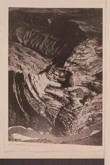 Green River Canyon from Harpers Corner in Dinosaur National Monument. The river is 2,400 ft. below the observer