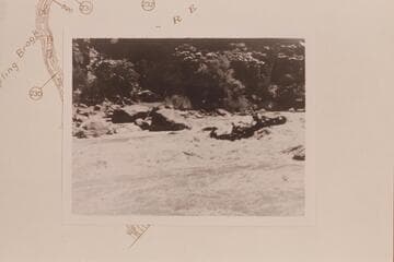 Hatch outfit in Hells Half Mile. Copy of color print loaned by Avvon Hughel, who is riding in the bow