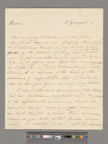 Opie, Amelia (Alderson). Letter to Eliza (Alderson) Briggs