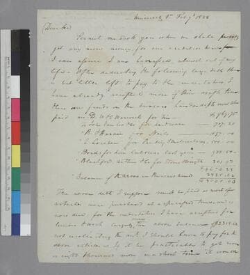 Arthur S. Brockenbrough, University of Virginia, letter to Thomas Jefferson