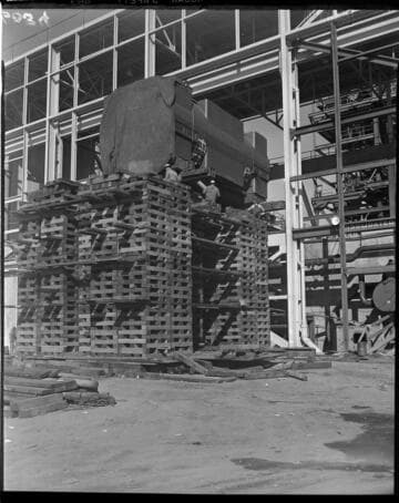 Moving condenser into steam plant
